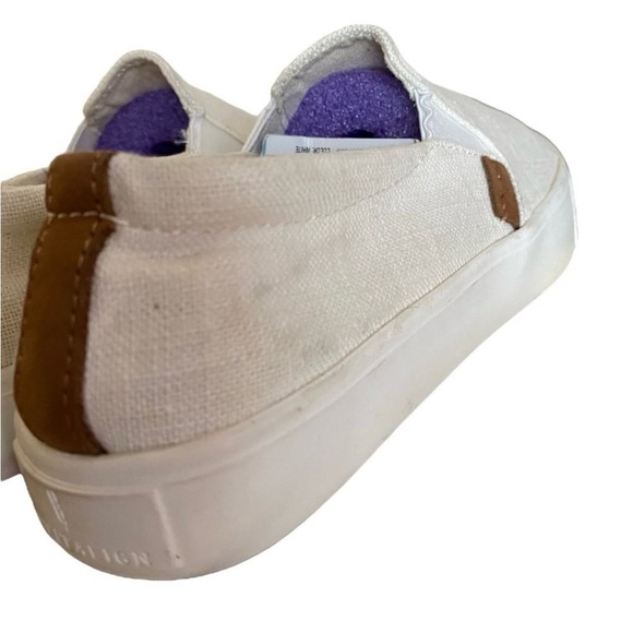Revitalign Ivory Linen boardwalk canvas slip ons - Picture 4 of 9